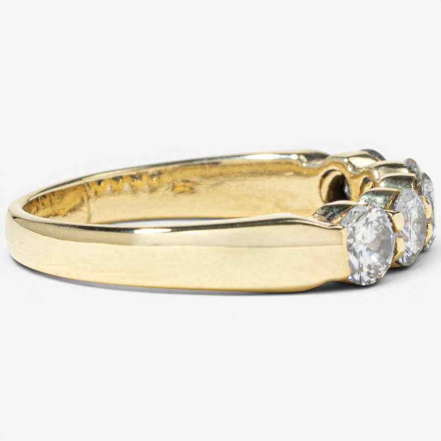 Image 755984_ALTMORE2.jpg, Product 755-984 / Price $3,695.00, Estate Originals 18K Yellow Gold Five-Stone Across Diamond Ring from Estate Originals on TSC.ca's Jewellery department