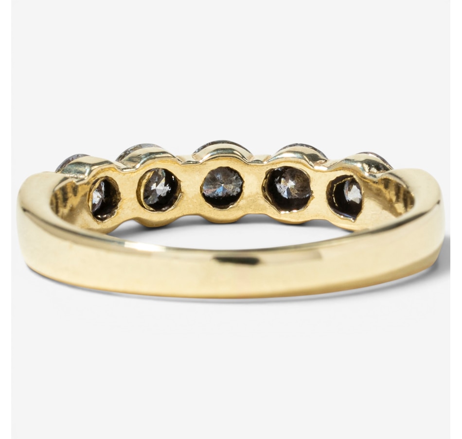 Image 755984_ALTMORE3.jpg, Product 755-984 / Price $3,288.00, Estate Originals 18K Yellow Gold Five-Stone Across Diamond Ring from Estate Originals on TSC.ca's Jewellery department