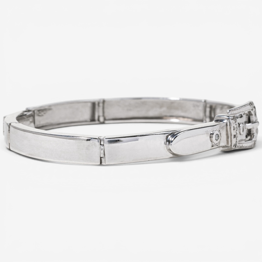 Image 755999_ALTMORE2.jpg, Product 755-999 / Price $5,988.00, Estate Originals 14K White Gold 7" Buckle Motif Diamond Bracelet from Estate Originals on TSC.ca's Jewellery department