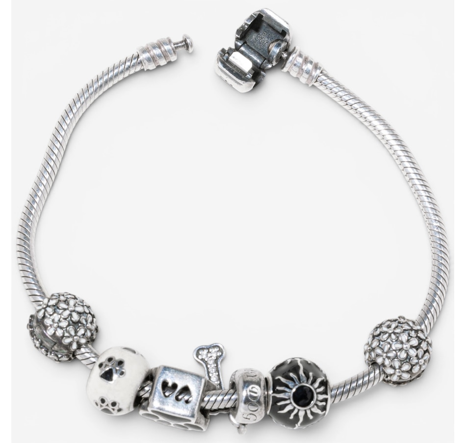 Image 756021_ALTMORE2.jpg, Product 756-021 / Price $488.00, Estate Originals Sterling Silver 7.75" Pandora Moments Bracelet with Dog-Themed Charms from Estate Originals on TSC.ca's Jewellery department