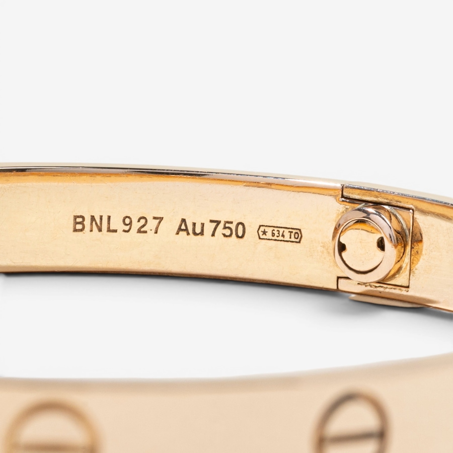 Image 756029_ALTMORE5.jpg, Product 756-029 / Price $9,488.00, Estate Originals 18K Yellow Gold Cartier Classic Love Bangle from Estate Originals on TSC.ca's Jewellery department