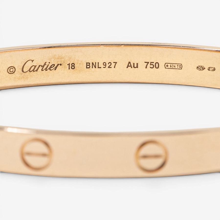 Image 756029_ALTMORE6.jpg, Product 756-029 / Price $9,488.00, Estate Originals 18K Yellow Gold Cartier Classic Love Bangle from Estate Originals on TSC.ca's Jewellery department