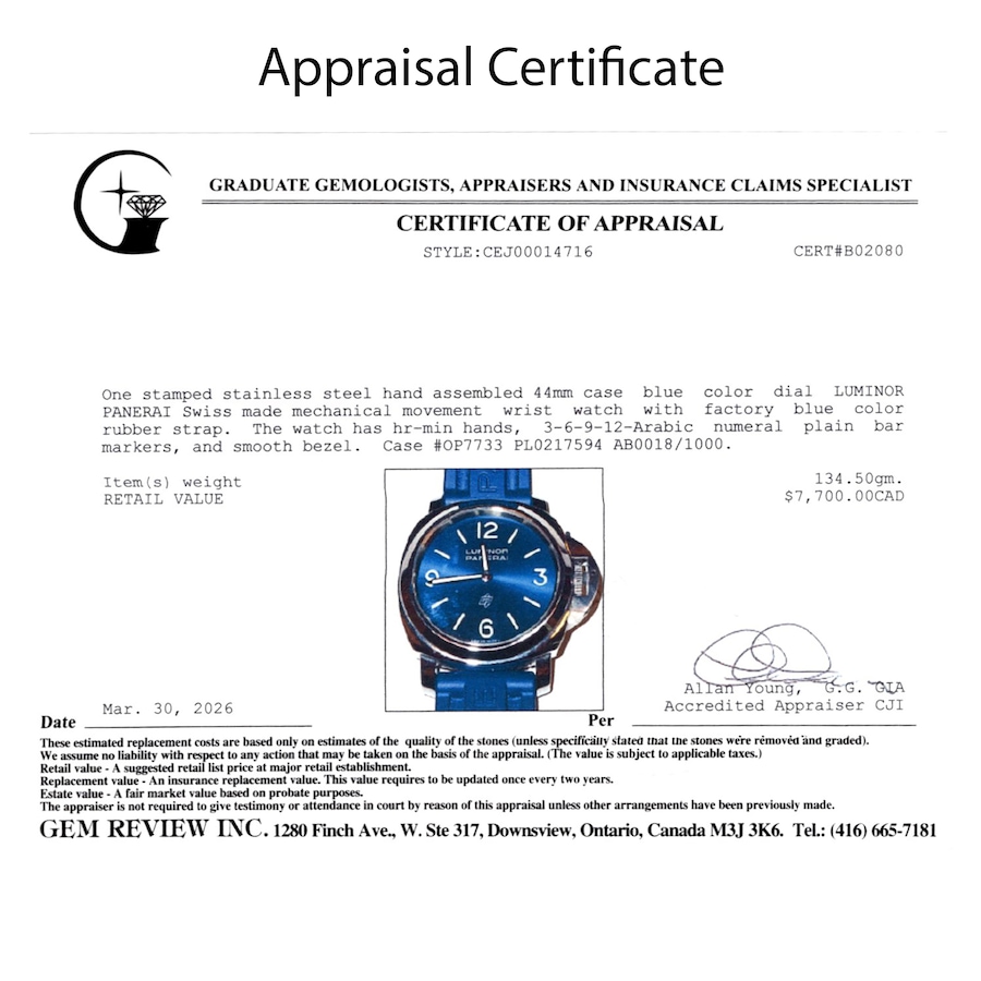 Image 756035_ALTMORE8.jpg, Product 756-035 / Price $6,488.00, Estate Originals Stainless Steel Luminor Panerai Swiss-Made Watch from Estate Originals on TSC.ca's Jewellery department