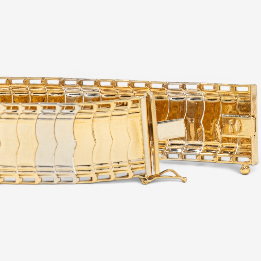 Image 756042_ALTMORE4.jpg, Product 756-042 / Price $6,995.00, Estate Originals 18K Yellow and White Gold 7.25" Wide Bracelet from Estate Originals on TSC.ca's Jewellery department