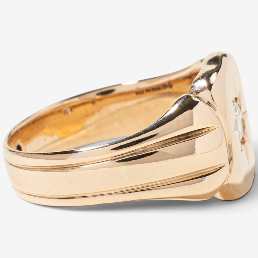 Image 756043_ALTMORE2.jpg, Product 756-043 / Price $2,688.00, Estate Originals 15K Yellow Gold 0.27-Carat Crest-Shaped Diamond Ring from Estate Originals on TSC.ca's Jewellery department