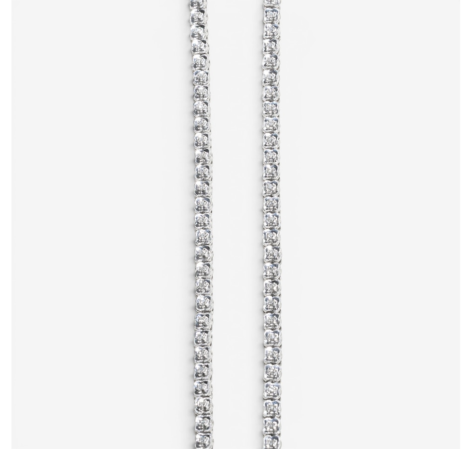 Image 756044_ALTMORE3.jpg, Product 756-044 / Price $9,988.00, Estate Originals 18K White Gold 17" Floral Design Diamond Tennis Necklace from Estate Originals on TSC.ca's Jewellery department