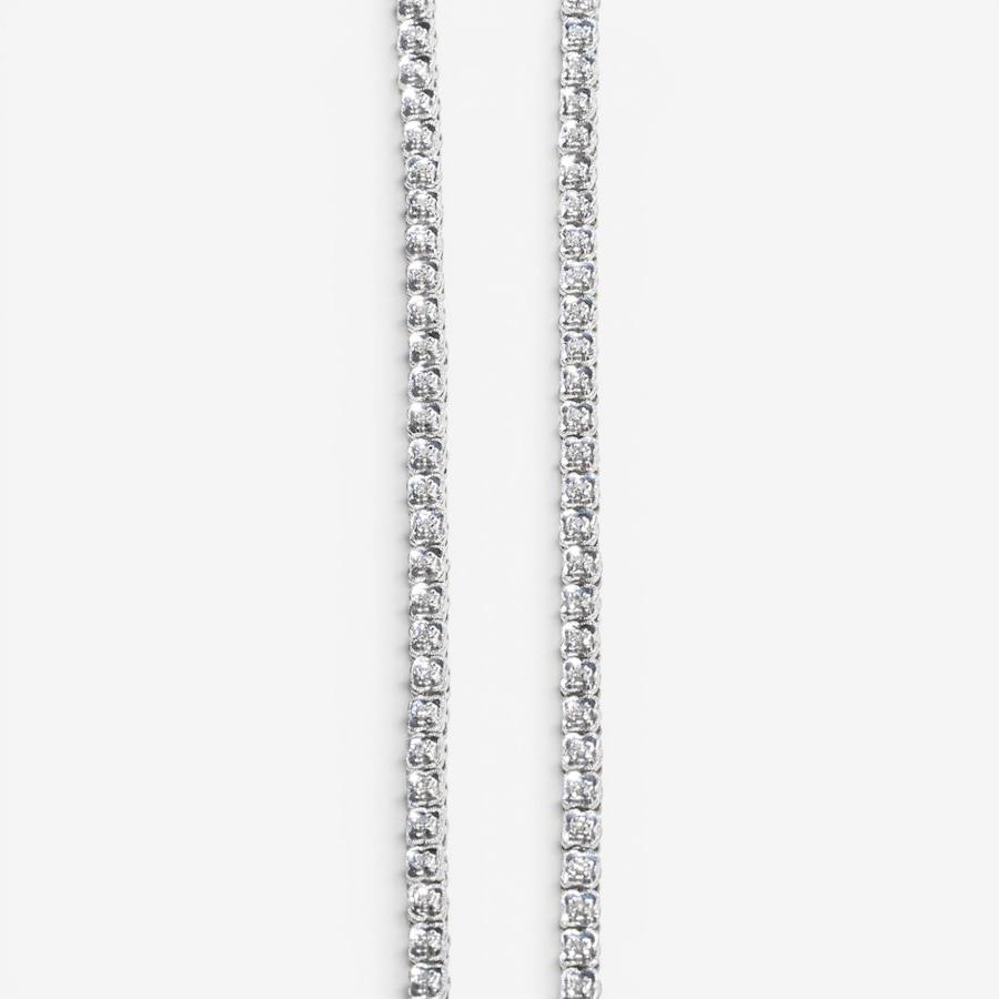 Image 756044_ALTMORE3.jpg, Product 756-044 / Price $10,995.00, Estate Originals 18K White Gold 17" Floral Design Diamond Tennis Necklace from Estate Originals on TSC.ca's Jewellery department