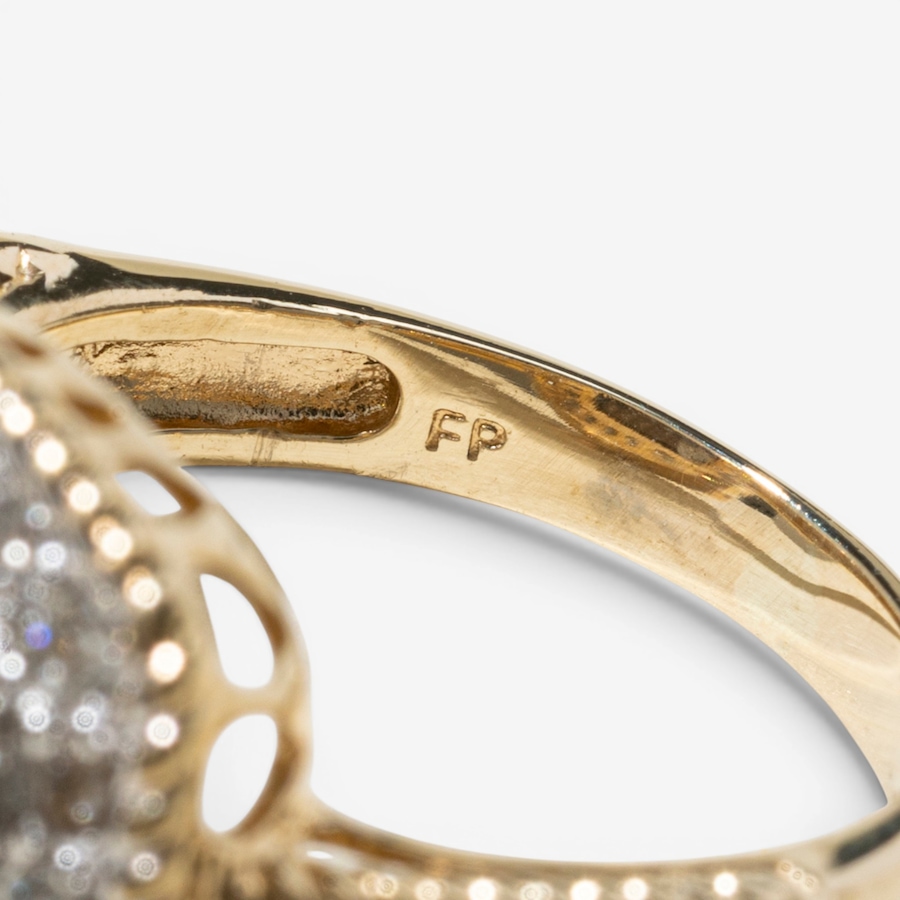 Image 756047_ALTMORE4.jpg, Product 756-047 / Price $2,495.00, Estate Originals 10K Yellow and White Gold Smokey Quartz and Diamond Halo Ring from Estate Originals on TSC.ca's Jewellery department