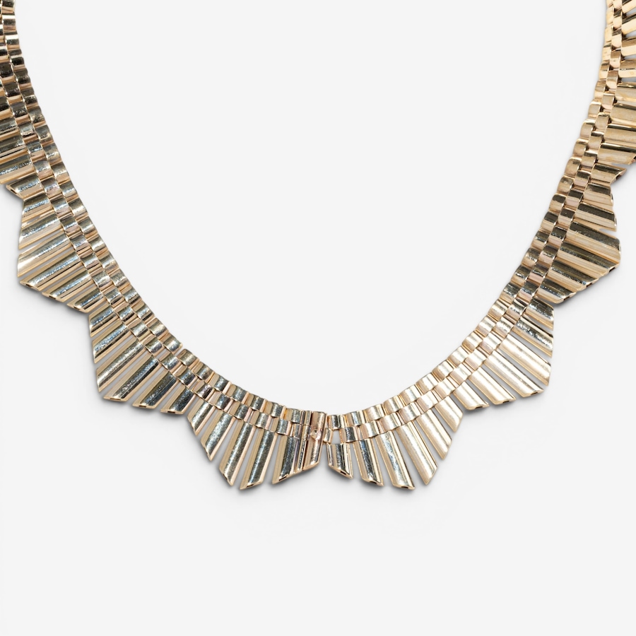 Image 756053_ALTMORE2.jpg, Product 756-053 / Price $7,888.00, Estate Originals 9K Yellow Gold 16.75" Cleopatra-Style Fringe Necklace from Estate Originals on TSC.ca's Jewellery department