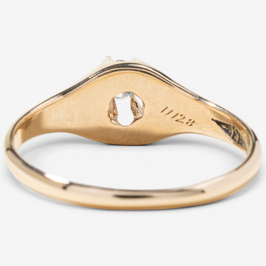 Image 756058_ALTMORE3.jpg, Product 756-058 / Price $1,295.00, Estate Originals 14K Yellow Gold 0.14-Carat Old European-Cut Solitaire Ring from Estate Originals on TSC.ca's Jewellery department