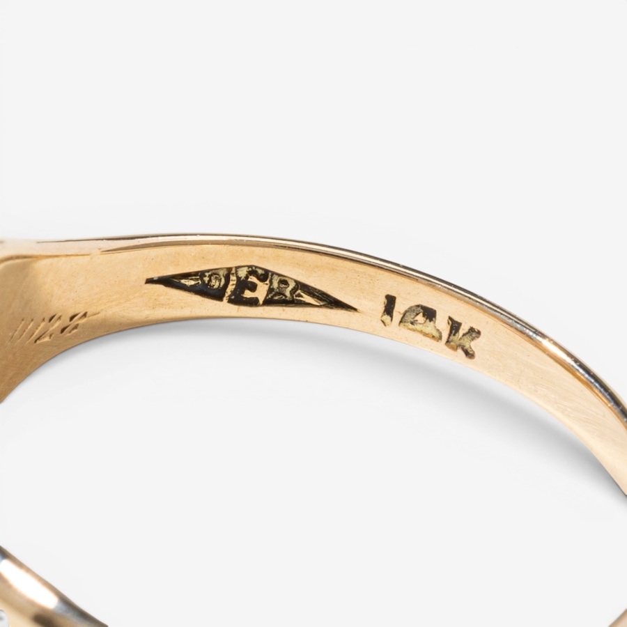 Image 756058_ALTMORE4.jpg, Product 756-058 / Price $1,295.00, Estate Originals 14K Yellow Gold 0.14-Carat Old European-Cut Solitaire Ring from Estate Originals on TSC.ca's Jewellery department