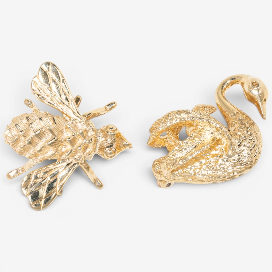 Image 756066_ALTMORE2.jpg, Product 756-066 / Price $2,495.00, Estate Originals 14K Yellow Gold Fly Motif and Swan Motif Scatter Pins from Estate Originals on TSC.ca's Jewellery department