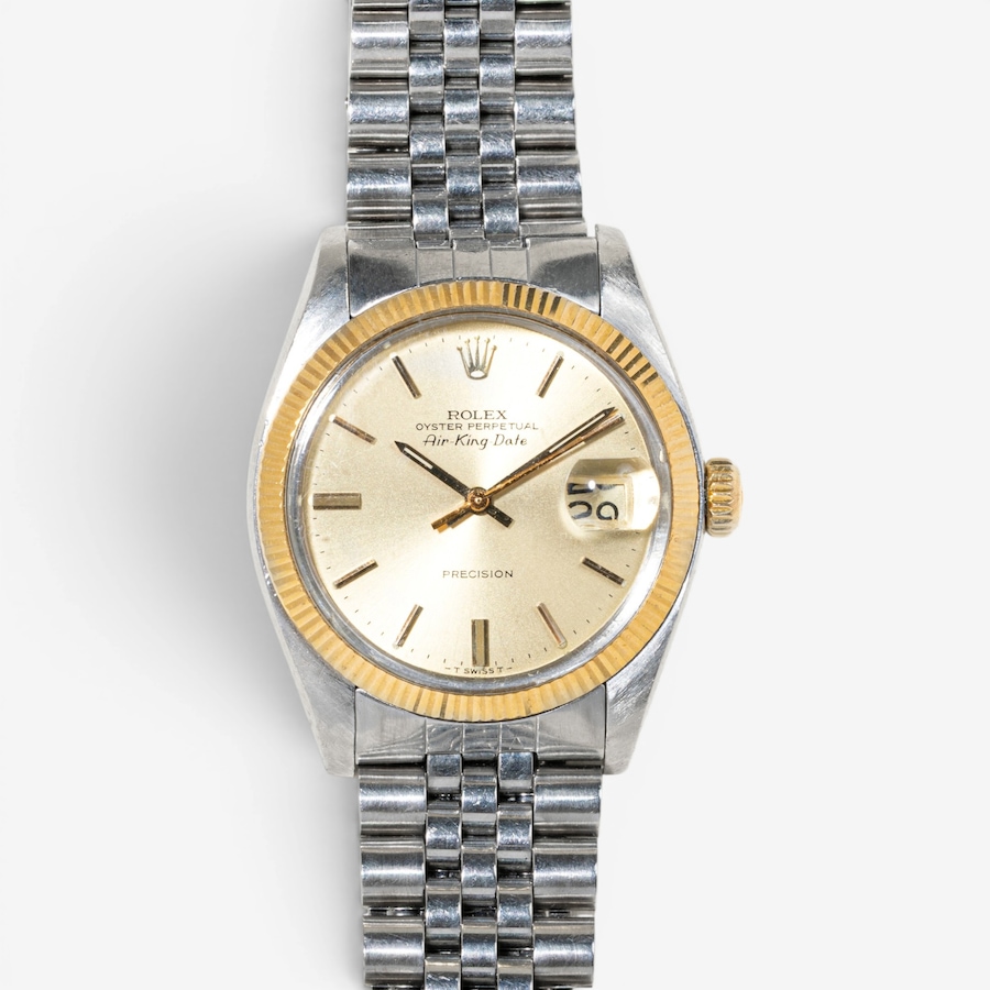 Image 756067.jpg, Product 756-067 / Price $5,988.00, Estate Originals Stainless Steel and 14K Yellow Gold Rolex Oyster Perpetual Air King Swiss-Made Watch from Estate Originals on TSC.ca's Jewellery department