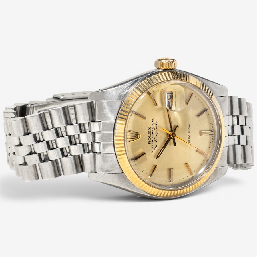 Image 756067_ALTMORE2.jpg, Product 756-067 / Price $5,988.00, Estate Originals Stainless Steel and 14K Yellow Gold Rolex Oyster Perpetual Air King Swiss-Made Watch from Estate Originals on TSC.ca's Jewellery department