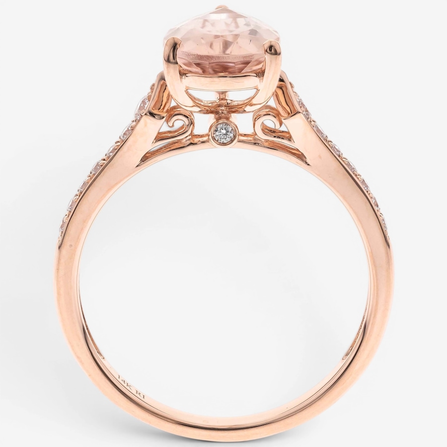 Image 756071_ALTMORE1.jpg, Product 756-071 / Price $1,999.99, 14K Rose Gold Pear Shape Morganite & Diamond Ring from Diamond Show on TSC.ca's Jewellery department