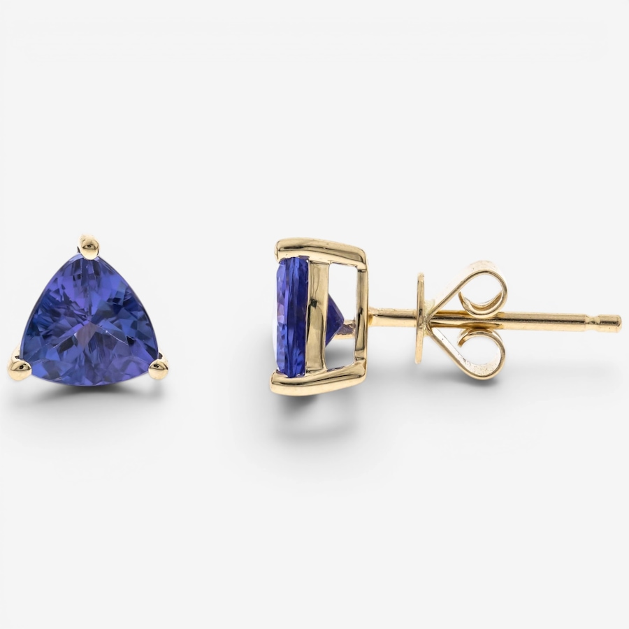 Image 756076.jpg, Product 756-076 / Price $949.99, 10K Yellow Gold Trillion Shape Stud Earrings from Diamond Show on TSC.ca's Jewellery department