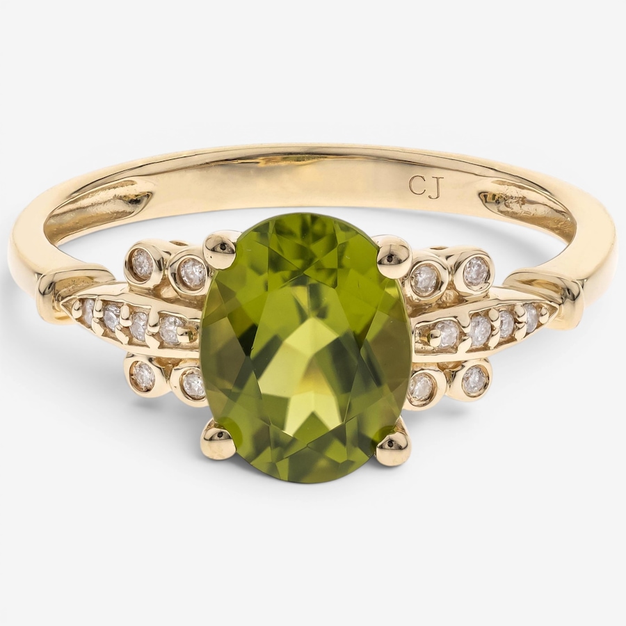 Image 756079.jpg, Product 756-079 / Price $899.99, 10K Yellow Gold Peridot & Diamond Ring from Diamond Show on TSC.ca's Jewellery department