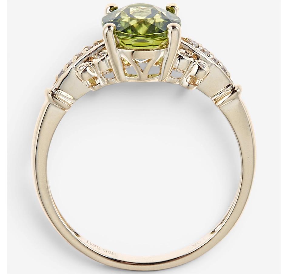 Image 756079_ALTMORE2.jpg, Product 756-079 / Price $799.99, 10K Yellow Gold Peridot & Diamond Ring from Diamond Show on TSC.ca's Jewellery department