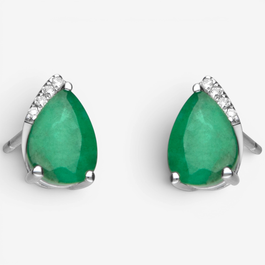 Image 756088_ALTMORE1.jpg, Product 756-088 / Price $1,199.99, Cirari 14K White Gold Emerald & Diamond Earrings from Cirari on TSC.ca's Jewellery department