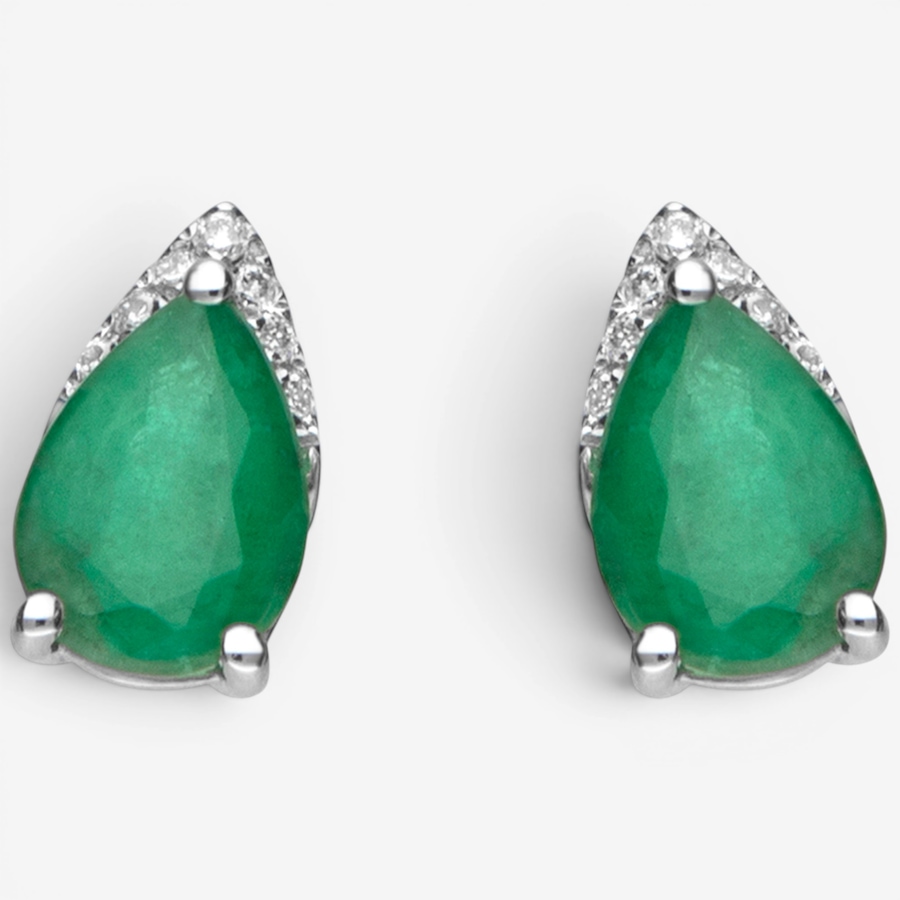 Image 756088_ALTMORE2.jpg, Product 756-088 / Price $1,199.99, Cirari 14K White Gold Emerald & Diamond Earrings from Cirari on TSC.ca's Jewellery department