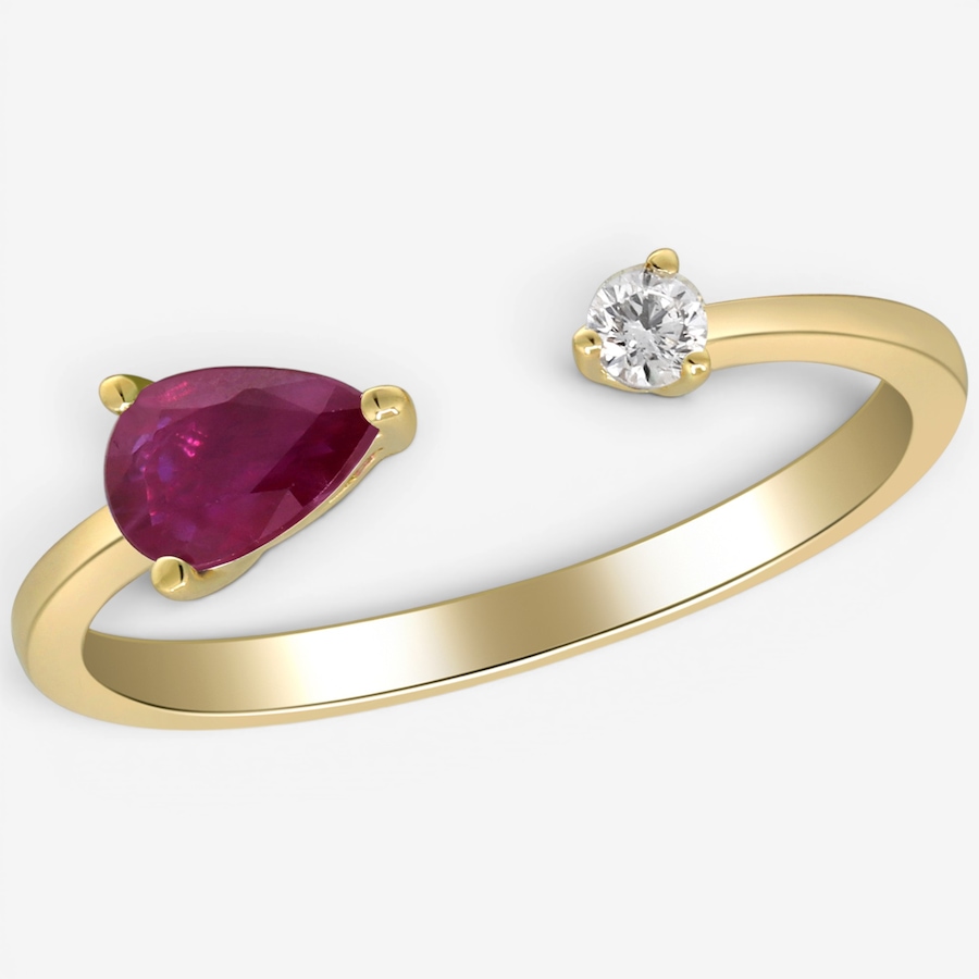 Image 756092_ALTMORE2.jpg, Product 756-092 / Price $749.99, Cirari 10K Yellow Gold Open Front Ruby Ring from Cirari on TSC.ca's Jewellery department