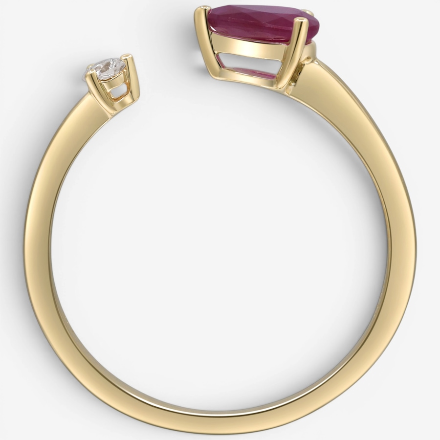 Image 756092_ALTMORE4.jpg, Product 756-092 / Price $749.99, Cirari 10K Yellow Gold Open Front Ruby Ring from Cirari on TSC.ca's Jewellery department