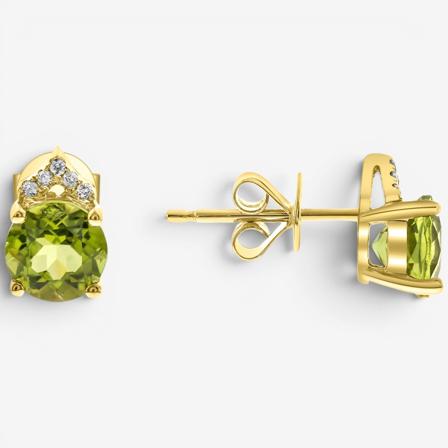 Image 756094.jpg, Product 756-094 / Price $529.99, Cirari 10K Yellow Gold Peridot & Diamond Stud Earrings from Cirari on TSC.ca's Jewellery department