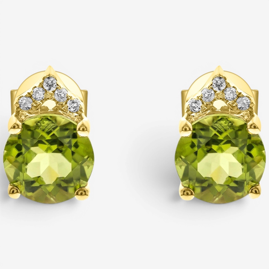 Image 756094_ALTMORE1.jpg, Product 756-094 / Price $529.99, Cirari 10K Yellow Gold Peridot & Diamond Stud Earrings from Cirari on TSC.ca's Jewellery department