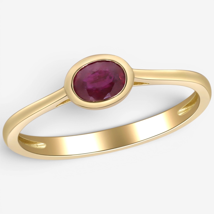 Image 756095_ALTMORE2.jpg, Product 756-095 / Price $749.99, Cirari 10K Yellow Gold Bezel Set Ruby Ring from Cirari on TSC.ca's Jewellery department