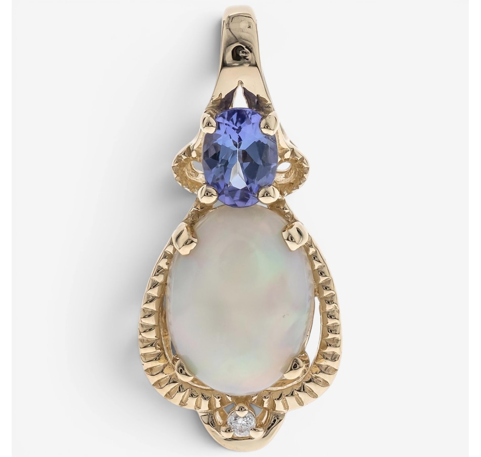 Image 756099_ALTMORE2.jpg, Product 756-099 / Price $849.99, Cirari 10K Yellow Gold Ethiopian Opal Pendant With Chain from Cirari on TSC.ca's Jewellery department
