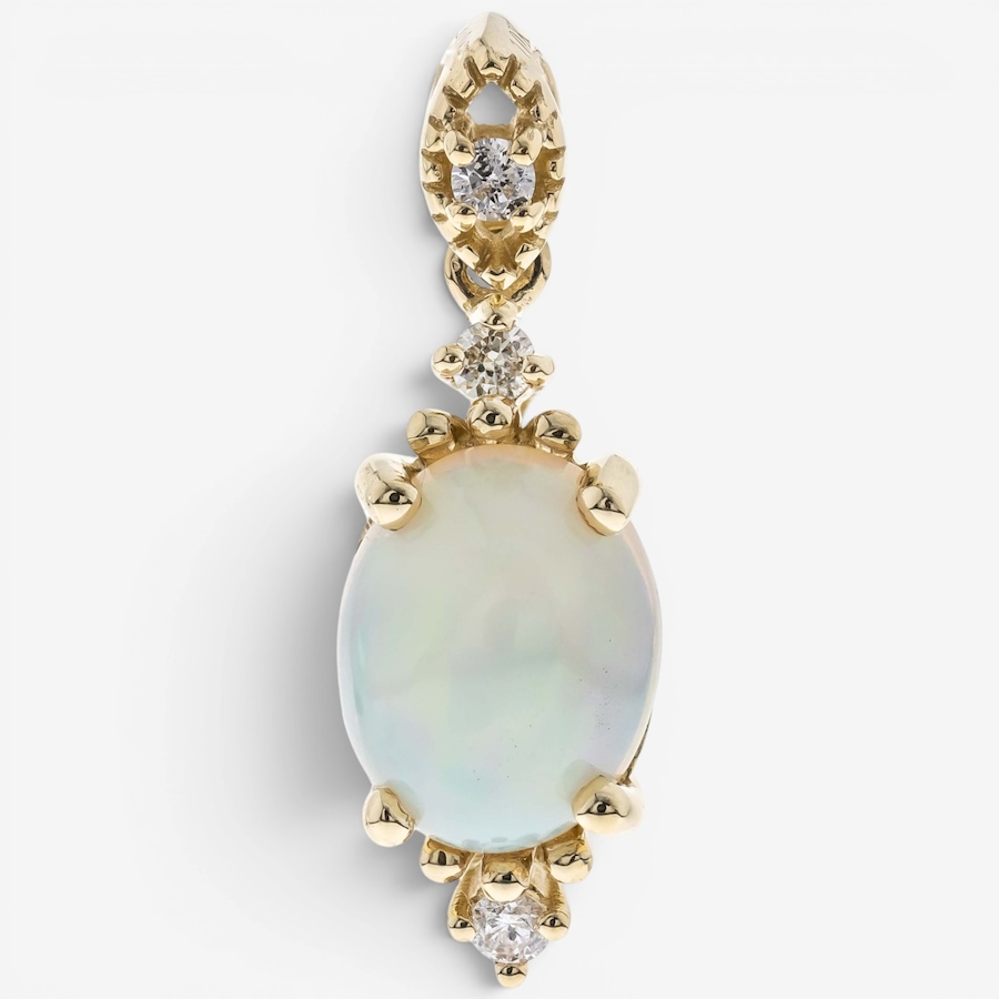 Image 756100_ALTMORE1.jpg, Product 756-100 / Price $749.99,  Cirari 10K Yellow Gold Ethiopian Opal & Diamond Pendant With Chain from Cirari on TSC.ca's Jewellery department