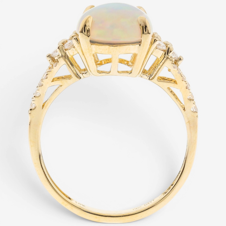 Image 756103_ALTMORE1.jpg, Product 756-103 / Price $1,699.99, Cirari 10K Yellow Gold Ethiopian Opal & Diamond Ring from Cirari on TSC.ca's Jewellery department