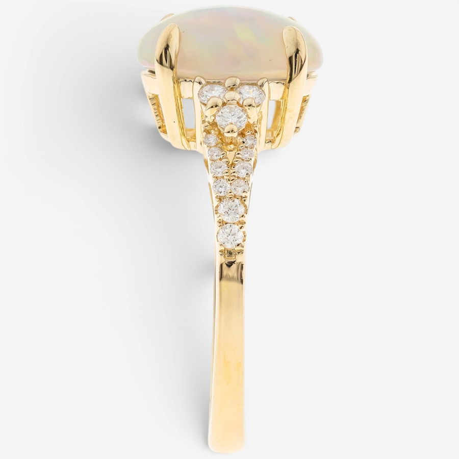 Image 756103_ALTMORE2.jpg, Product 756-103 / Price $1,699.99, Cirari 10K Yellow Gold Ethiopian Opal & Diamond Ring from Cirari on TSC.ca's Jewellery department