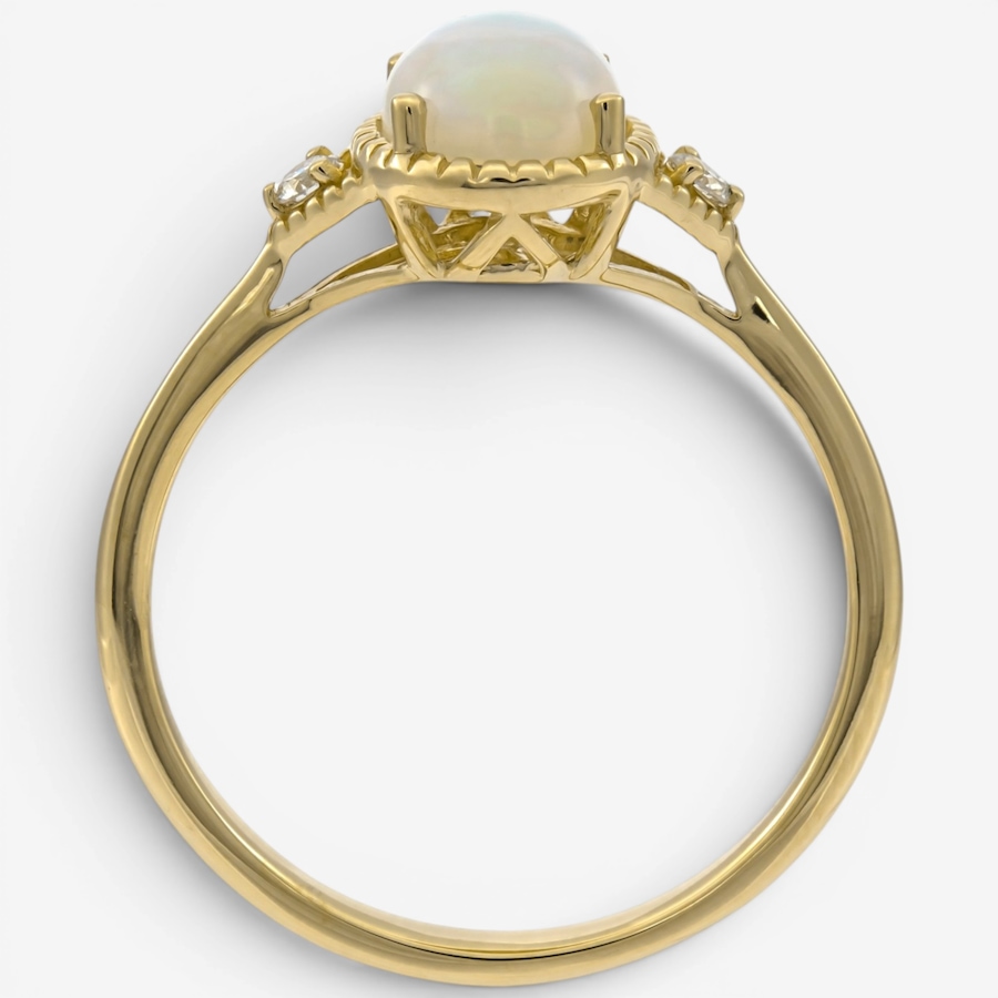 Image 756105_ALTMORE1.jpg, Product 756-105 / Price $849.99, Cirari 10K Yellow Gold Ethiopian Opal & Diamond Ring from Cirari on TSC.ca's Jewellery department