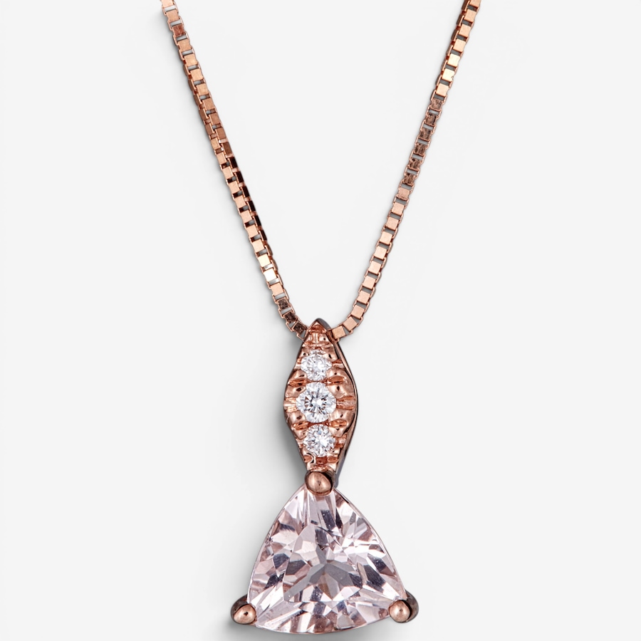 Image 756108.jpg, Product 756-108 / Price $799.99, Cirari 10K Rose Gold Morganite & Diamond Pendant With Chain from Cirari on TSC.ca's Jewellery department