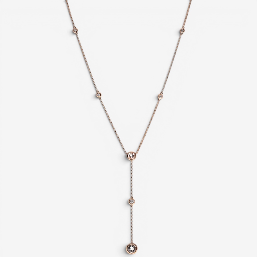 Image 756109.jpg, Product 756-109 / Price $1,399.99, Cirari 10K Rose Gold Morganite & Diamond Lariat Necklace from Cirari on TSC.ca's Jewellery department