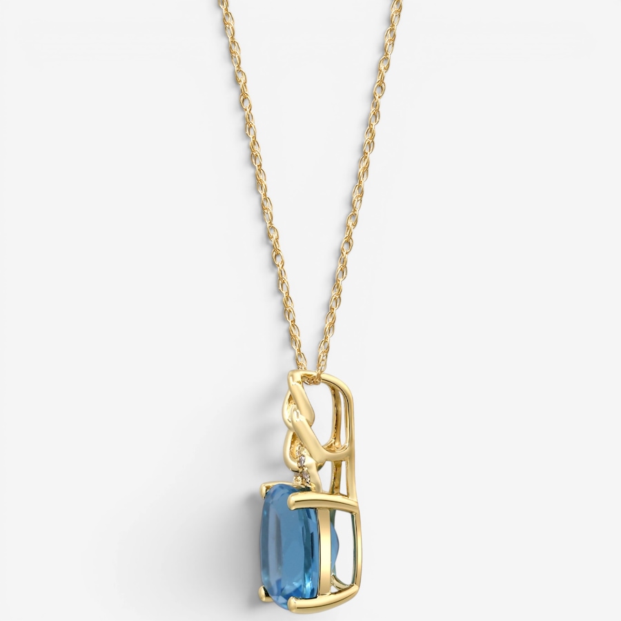 Image 756111_ALTMORE1.jpg, Product 756-111 / Price $749.99, Cirari 10K Yellow Gold Swiss Blue Topaz & Diamond Pendant With Chain from Cirari on TSC.ca's Jewellery department