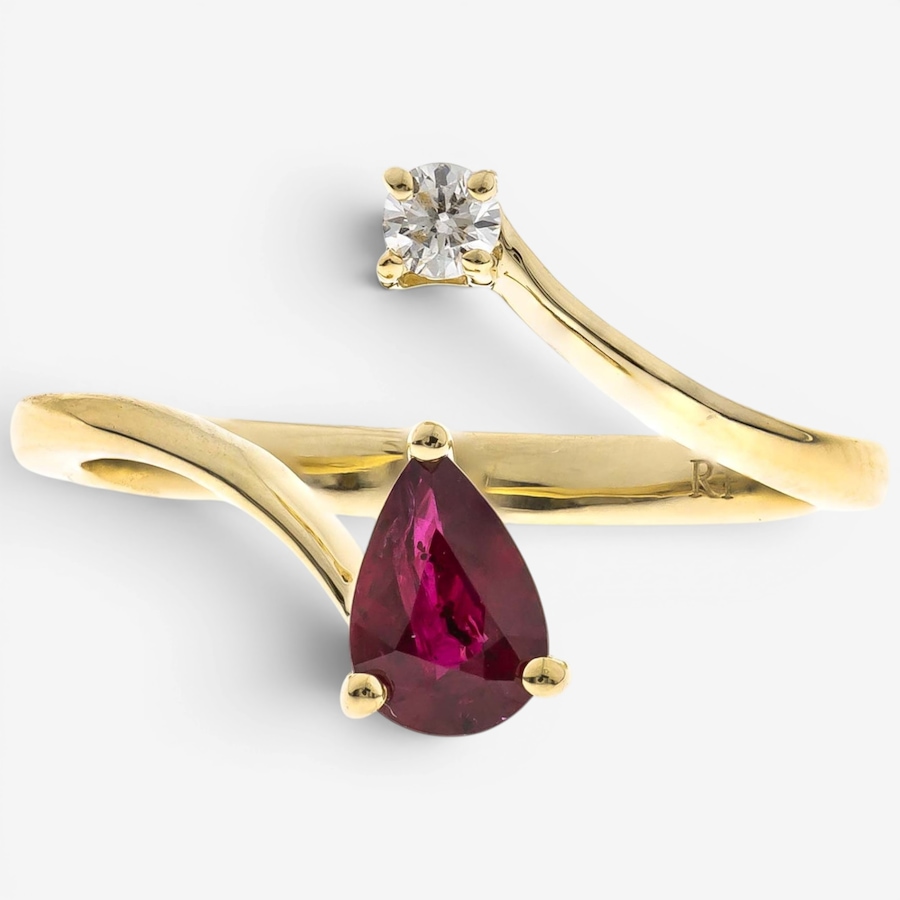 Image 756113.jpg, Product 756-113 / Price $899.99, Cirari 10K Yellow Gold Ruby Open Front Ring from Cirari on TSC.ca's Jewellery department