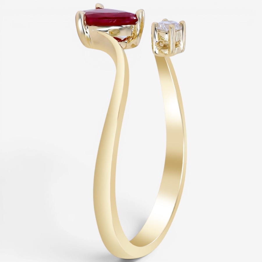 Image 756113_ALTMORE1.jpg, Product 756-113 / Price $899.99, Cirari 10K Yellow Gold Ruby Open Front Ring from Cirari on TSC.ca's Jewellery department