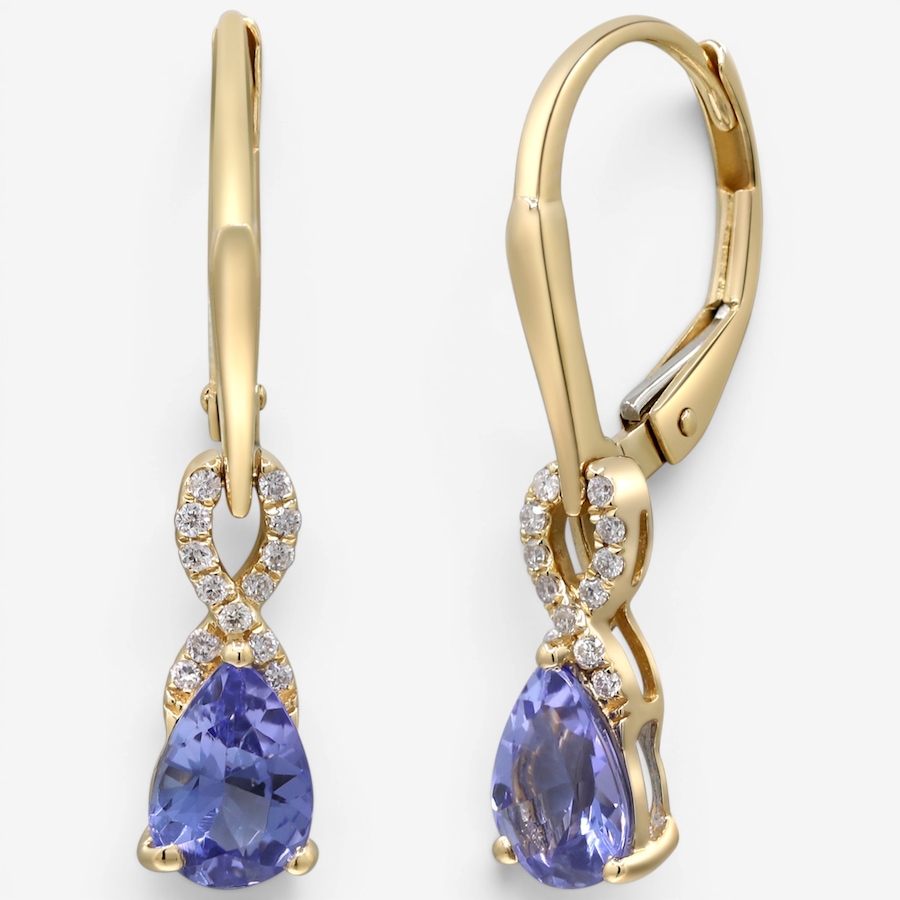 Image 756115_ALTMORE1.jpg, Product 756-115 / Price $1,599.99, Cirari 14K Yellow Gold Tanzanite & Diamond Leverback Earrings from Cirari on TSC.ca's Jewellery department
