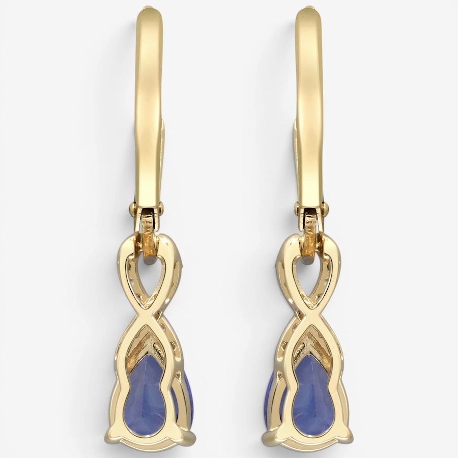 Image 756115_ALTMORE2.jpg, Product 756-115 / Price $1,599.99, Cirari 14K Yellow Gold Tanzanite & Diamond Leverback Earrings from Cirari on TSC.ca's Jewellery department