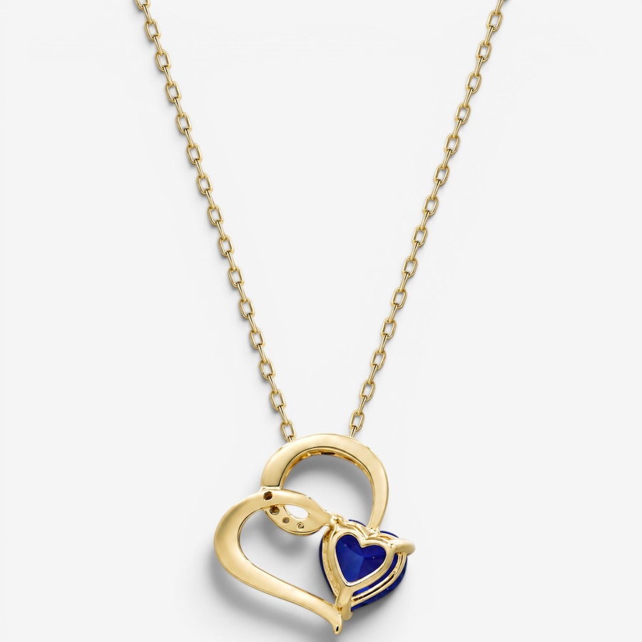 Image 756118_ALTMORE2.jpg, Product 756-118 / Price $1,299.99, Cirari 14K Yellow Gold Tanzanite & Diamond Heart Pendant With Chain from Cirari on TSC.ca's Jewellery department