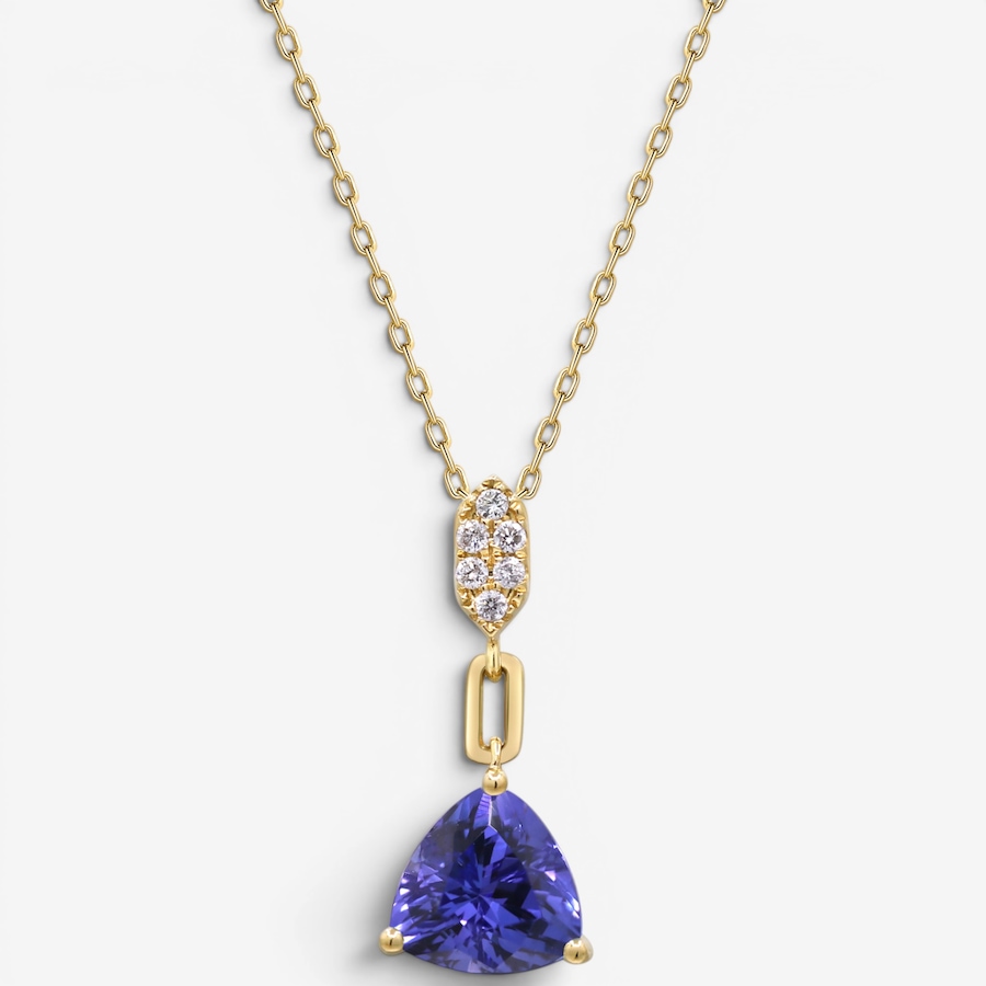 Image 756119.jpg, Product 756-119 / Price $1,799.99, Cirari 14K Yellow Gold Tanzanite & Diamond Pendant With Chain from Cirari on TSC.ca's Jewellery department