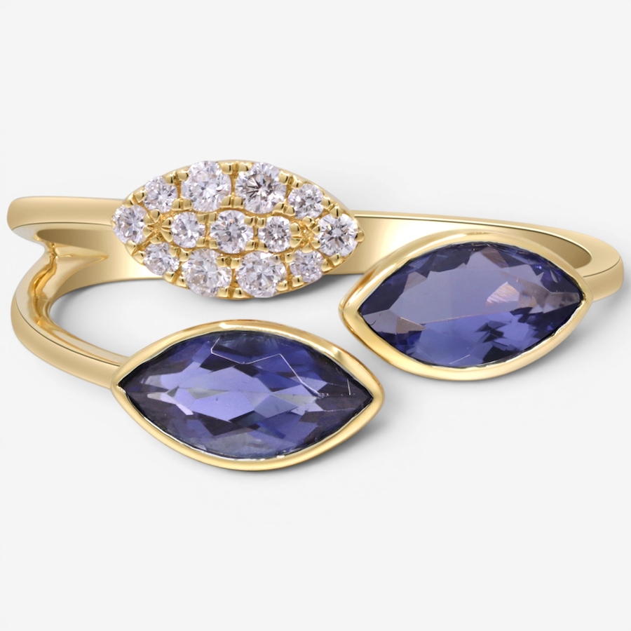 Image 756126.jpg, Product 756-126 / Price $1,399.99, Cirari 14K Yellow Gold Tanzanite & Diamond Ring from Cirari on TSC.ca's Jewellery department