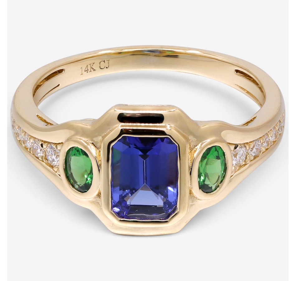Image 756128.jpg, Product 756-128 / Price $2,499.99, Cirari 14K Yellow Gold Tanzanite Ring from Cirari on TSC.ca's Jewellery department