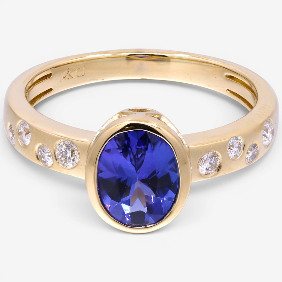 Image 756129.jpg, Product 756-129 / Price $2,699.99, Cirari 14K Yellow Gold Tanzanite & Diamond Ring from Cirari on TSC.ca's Jewellery department