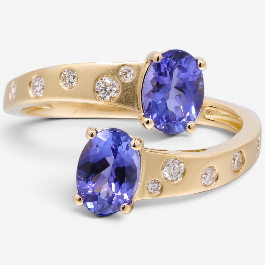 Image 756132.jpg, Product 756-132 / Price $2,499.99, Cirari 14K Yellow Gold Tanzanite & Diamond Wrap Ring from Cirari on TSC.ca's Jewellery department