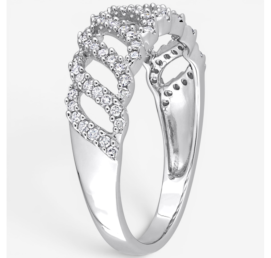 Image 756144_ALTMORE1.jpg, Product 756-144 / Price $959.99, Jewel of a Deal 10K White Gold Diamond Link Design Ring from Jewel of a Deal on TSC.ca's Jewellery department
