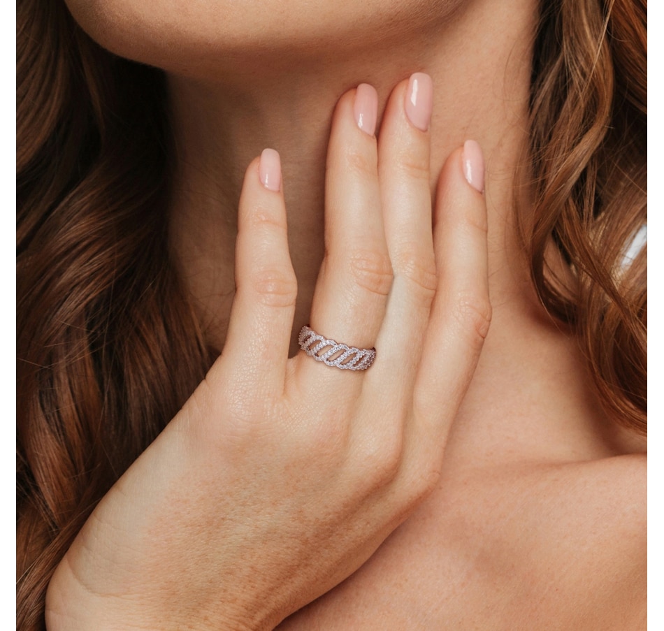 Image 756144_ALTMORE4.jpg, Product 756-144 / Price $959.99, Jewel of a Deal 10K White Gold Diamond Link Design Ring from Jewel of a Deal on TSC.ca's Jewellery department