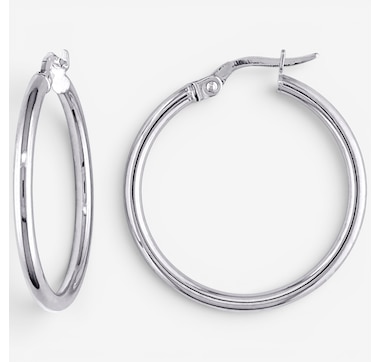 Jewel of a Deal 10K Gold 25 mm Hoop Earrings